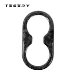 FACIA Backseat Cup Holder for Tesla Model 3 Model Y Carbon Fiber Interior Mods