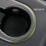 FACIA Backseat Cup Holder for Tesla Model 3 Model Y Carbon Fiber Interior Mods
