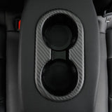 FACIA Backseat Cup Holder for Tesla Model 3 Model Y Carbon Fiber Interior Mods