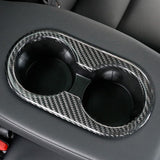 FACIA Backseat Cup Holder for Tesla Model 3 Model Y Carbon Fiber Interior Mods