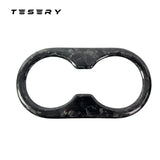 FACIA Backseat Cup Holder for Tesla Model 3 Model Y Carbon Fiber Interior Mods
