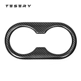 FACIA Backseat Cup Holder for Tesla Model 3 Model Y Carbon Fiber Interior Mods