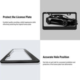 FACIA Black License Plate Frame for Tesla (2pcs)