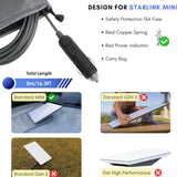 FACIA 12V-24V Car Cigarette Lighter to DC Power Cable for Starlink Mini 3M-10M
