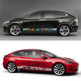 FACIA Side Skirt Stripe Decals (2-Pack) 3 Styles Multiple Colors Scratch Protection