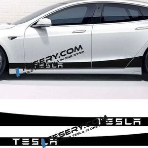 FACIA Side Skirt Stripe Decals (2-Pack) 3 Styles Multiple Colors Scratch Protection