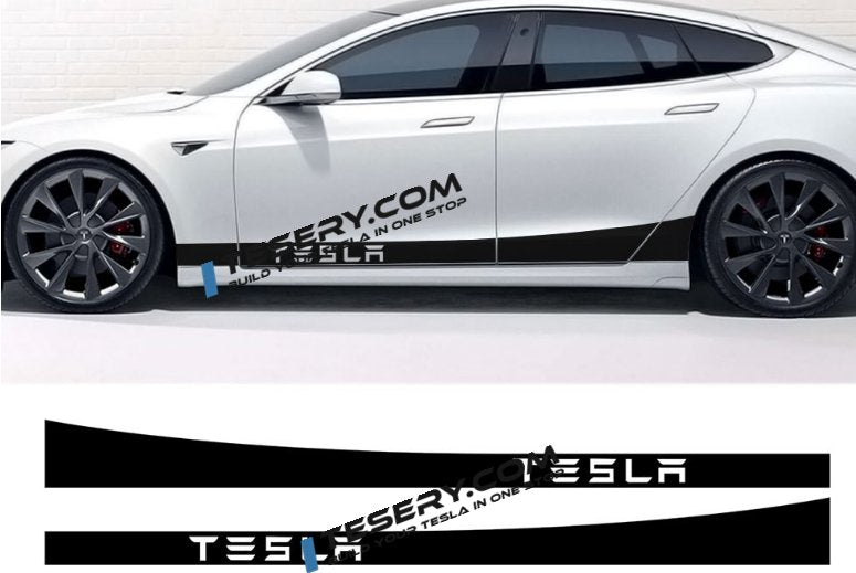 FACIA Side Skirt Stripe Decals (2-Pack) 3 Styles Multiple Colors Scratch Protection