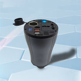 FACIA 150W Cup Holder Power Inverter EU Outlets + USB Ports QC 3.0 LED Display