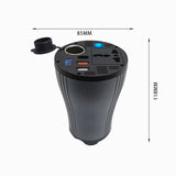 FACIA 150W Cup Holder Power Inverter EU Outlets + USB Ports QC 3.0 LED Display
