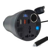 FACIA 150W Cup Holder Power Inverter EU Outlets + USB Ports QC 3.0 LED Display