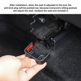 FACIA Seat Slide Rail Safety Plugs for Model 3/Y 4-Pack