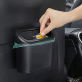 FACIA Car Trash Can with 8 Rolls of Garbage Bags for Tesla