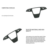 FACIA Carbon Fiber Yoke Steering Wheel Trim Panel Cover for Model S/X 2021+