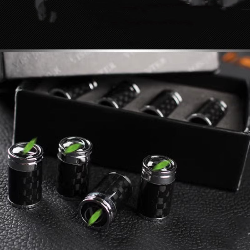 FACIA Carbon Fibre Car Wheel Tire Valve Stem Cap For Tesla Model3/Y/X/S£¨4pcs£©