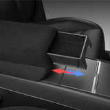 FACIA Center Console Armrest Riser with Hidden Sliding Storage for Model 3 Highland and Model Y Juniper