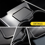 FACIA Acrylic Center Console Card Key Holder for Model 3/Y Gloss Black Anti-Slip
