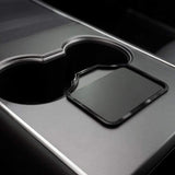 FACIA Acrylic Center Console Card Key Holder for Model 3/Y Gloss Black Anti-Slip
