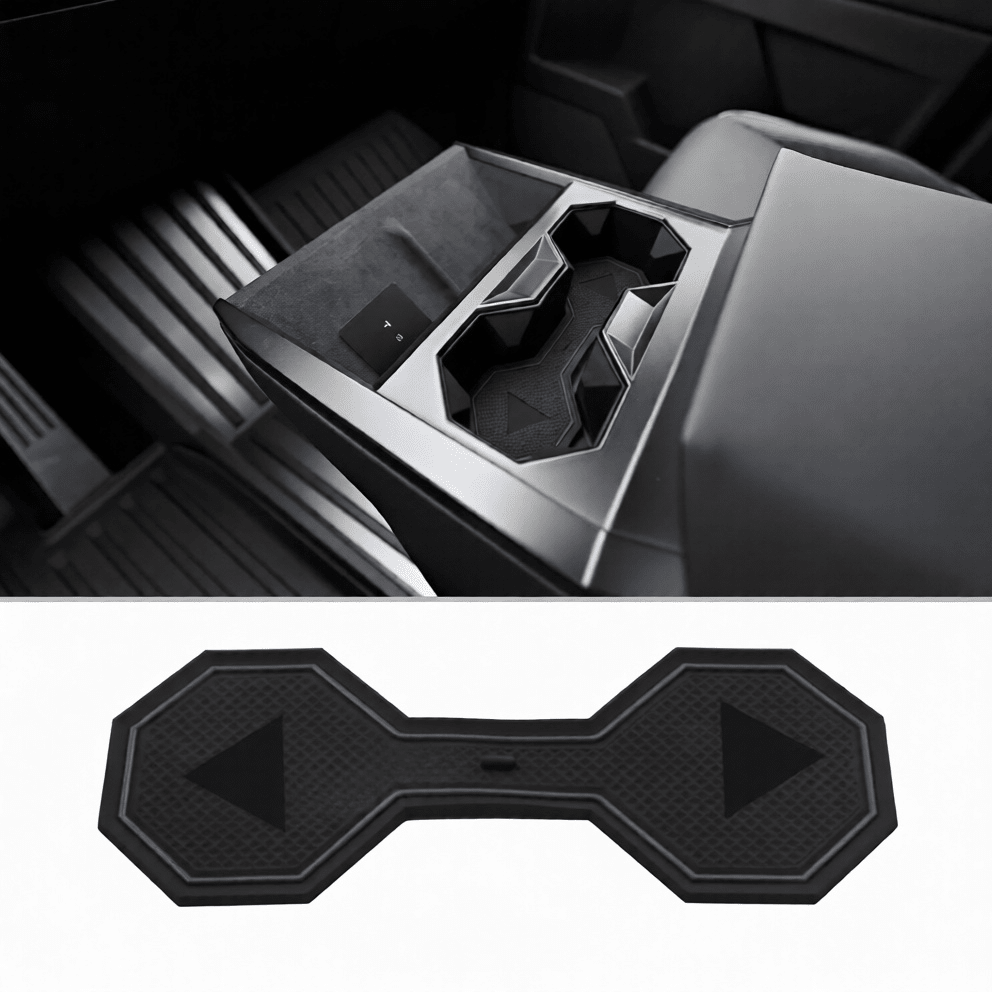 FACIA Center Console Cup Holder Coasters for Cybertruck Non-Slip Silicone