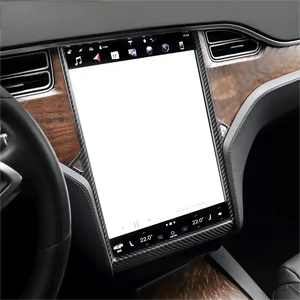 FACIA Center Display Frame Dry Carbon Fiber Overlay for Model S/X 2014-2020