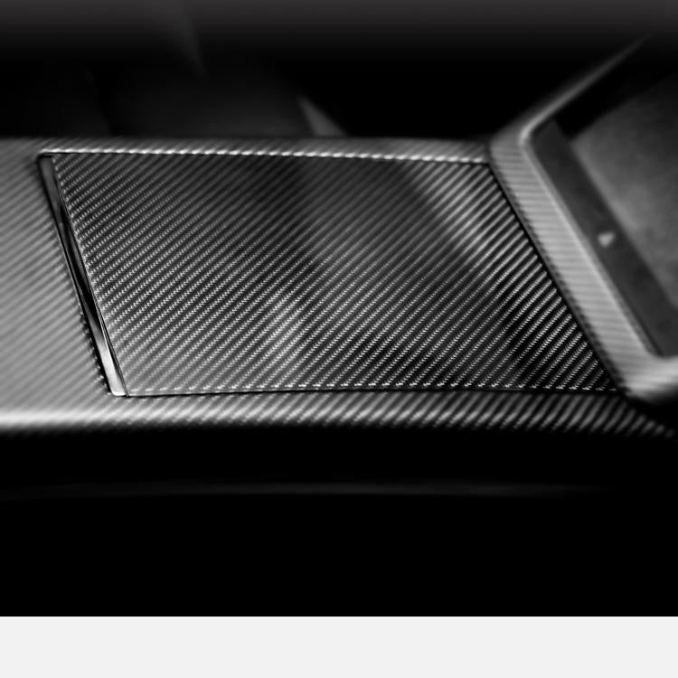 FACIA Center Panel Storage Box Dry Carbon Fiber Overlay for Model S/X 2021+