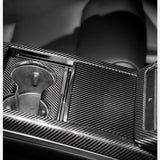 FACIA Center Panel Storage Box Dry Carbon Fiber Overlay for Model S/X 2021+