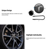 FACIA Wheel Center Cap Kit with Puller for Model 3/Y/S/X 4 Hub Caps + 20 Lug Nut Covers