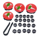 FACIA Wheel Center Cap Kit with Puller for Model 3/Y/S/X 4 Hub Caps + 20 Lug Nut Covers