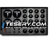 FACIA Wheel Center Cap Kit with Puller for Model 3/Y/S/X 4 Hub Caps + 20 Lug Nut Covers