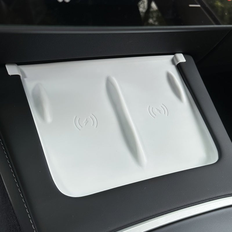 FACIA Silicone Wireless Charging Pad for Model 3/Y Anti-Slip 4 Colors Waterproof