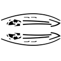 FACIA Chrome Delete Kit for Model 3 (2017-2023) Matte Black Window Trim PVC