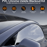 FACIA Chrome Delete Kit for Model 3 (2017-2023) Matte Black Window Trim PVC