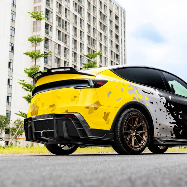 FACIA Track-Edition Carbon Fiber Rear Spoiler Wing for Model Y Juniper