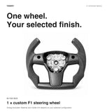 FACIA Custom Carbon Fiber Steering Wheel for Tesla Model 3 / Y F1 Style