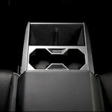 FACIA Cybertruck Center Console Cup Holder ABS Carbon Fiber Style Protective Overlay