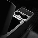 FACIA Cybertruck Center Console Cup Holder ABS Carbon Fiber Style Protective Overlay