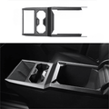 FACIA Cybertruck Center Console Cup Holder ABS Carbon Fiber Style Protective Overlay