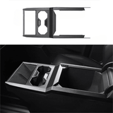 FACIA Cybertruck Center Console Cup Holder ABS Carbon Fiber Style Protective Overlay