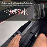 FACIA Cybertruck Lower Door Panel Armrest Overlays Real Molded Carbon Fiber (4-Piece Set)