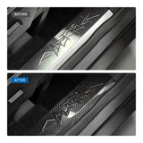FACIA Cybertruck Performance Look Dry Carbon Fiber Front Door Sill Trim (1 Pair)