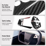 FACIA Cybertruck Steering Wheel Voice Control Trim Glossy/Matte Real Carbon Fiber