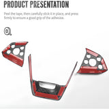 FACIA Cybertruck Steering Wheel Voice Control Trim Glossy/Matte Real Carbon Fiber