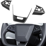 FACIA Cybertruck Steering Wheel Voice Control Trim Glossy/Matte Real Carbon Fiber