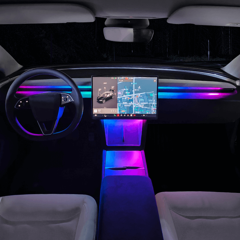 FACIA Dashboard Ambient Light Kits for Model 3 Highland and Model Y Juniper