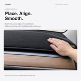FACIA Dashboard Blackout Mat for Model 3/Y Anti-Glare Flannel Dash Cover