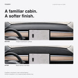 FACIA Dashboard Blackout Mat for Model 3/Y Anti-Glare Flannel Dash Cover