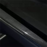 FACIA Dry Carbon Fiber Dashboard Panel Overlay for Model S/X 2021+ 3 Finishes UV Protected Peel and Stick
