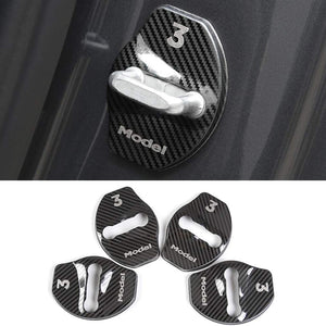 FACIA Door Lock Buckle Cover [4 pcs] for Tesla Model 3 and Model Y