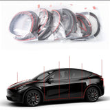 FACIA EPDM Door Seal Kit for Model Y 8-Piece Full-Body Noise Reduction Weatherproof