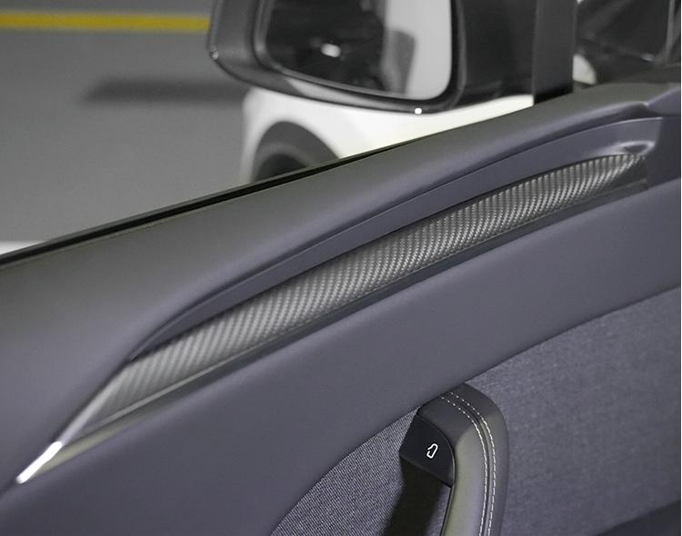 FACIA Flash Sale: Door Trim Real Dry Carbon Fiber Overlay for Model X