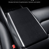 FACIA Dry Carbon Fiber Armrest Box Trim Cover for Cybertrunk